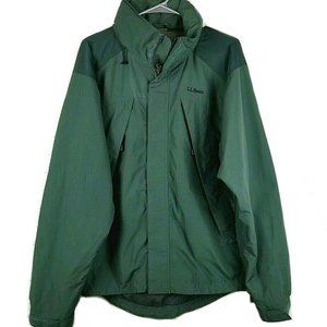 L.L.Bean Outdoor Jacket Coat Men Size Medium Full Zip Hooded